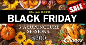 Black Friday Acupuncture Special Deal
